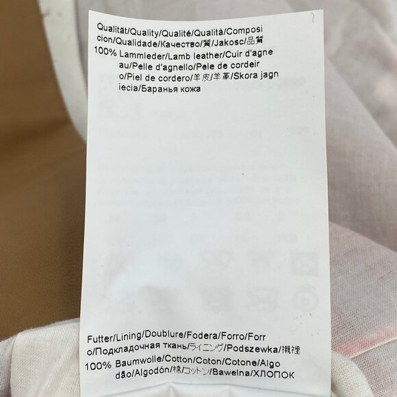 Hugo Boss Tan Leather Mini Sleeveless Dress | Size 2 - Picture 8 of 10